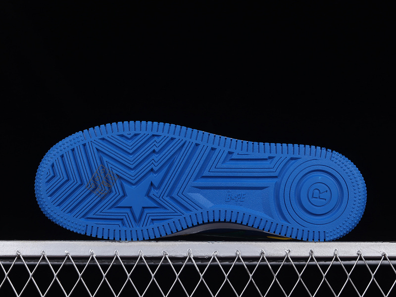 Human made bape sta sk8 to nigo blue/green/yellow-white