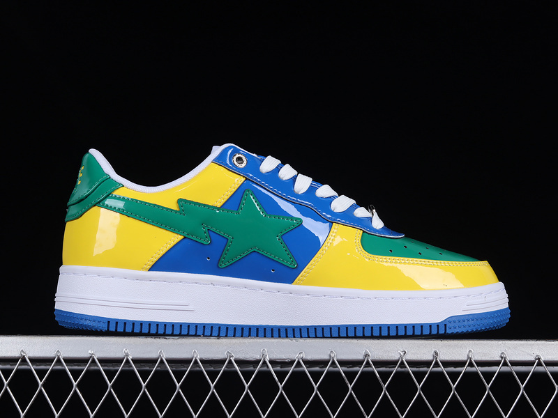 Human made bape sta sk8 to nigo blue/green/yellow-white