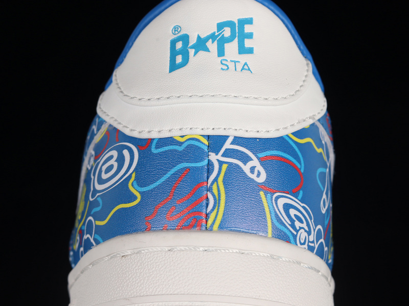 Human made bape sta sk8 to nigo blue/white/multi-color