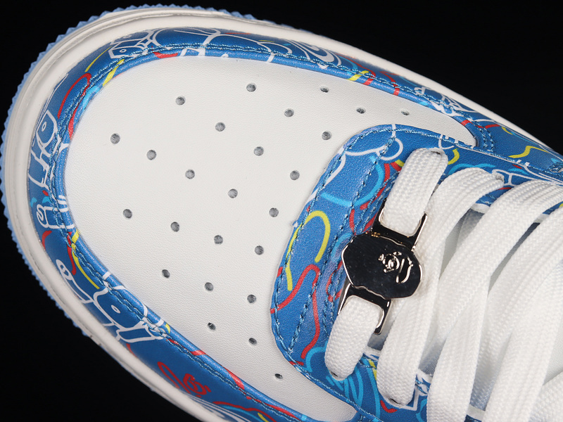 Human made bape sta sk8 to nigo blue/white/multi-color