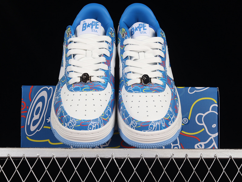 Human made bape sta sk8 to nigo blue/white/multi-color