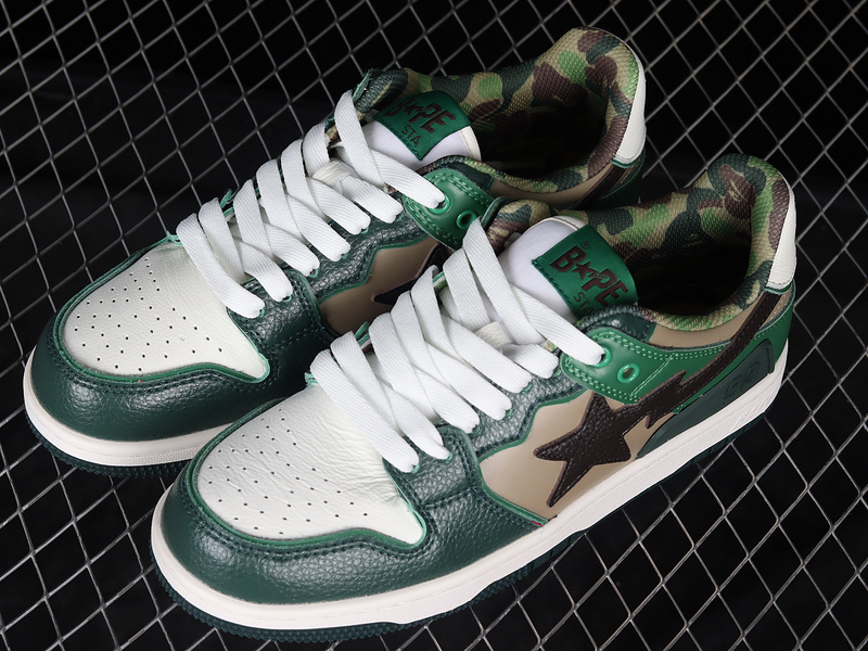 Human made bape sta sk8 to nigo classic green/camouflage/white