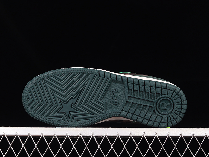 Human made bape sta sk8 to nigo classic green/camouflage/white