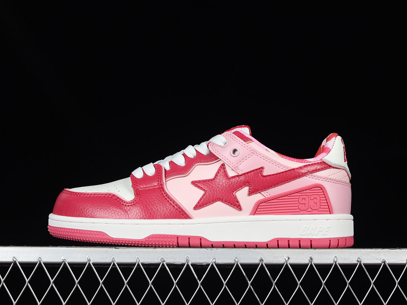 Human made bape sta sk8 to nigo fashion pink/white