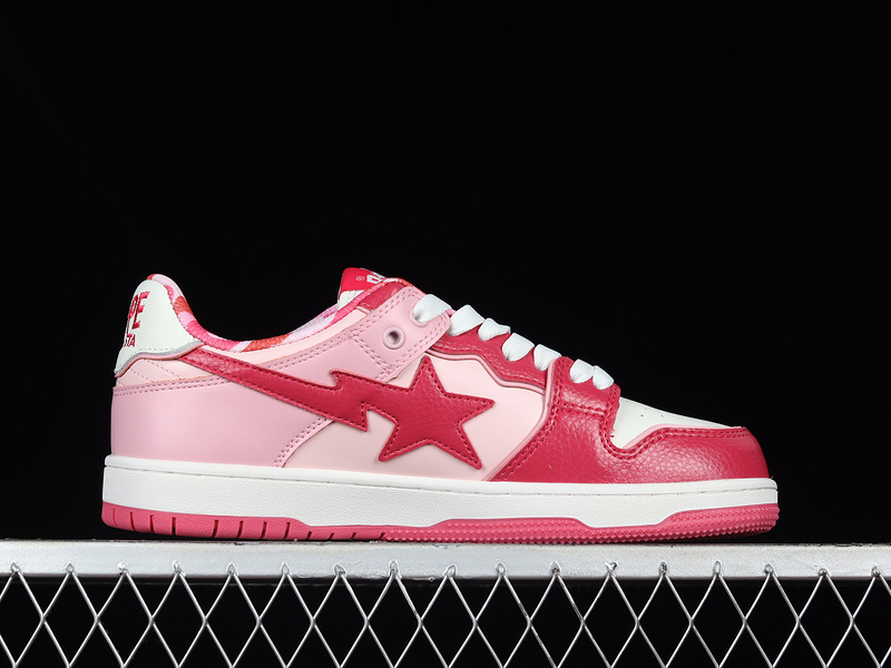 Human made bape sta sk8 to nigo fashion pink/white