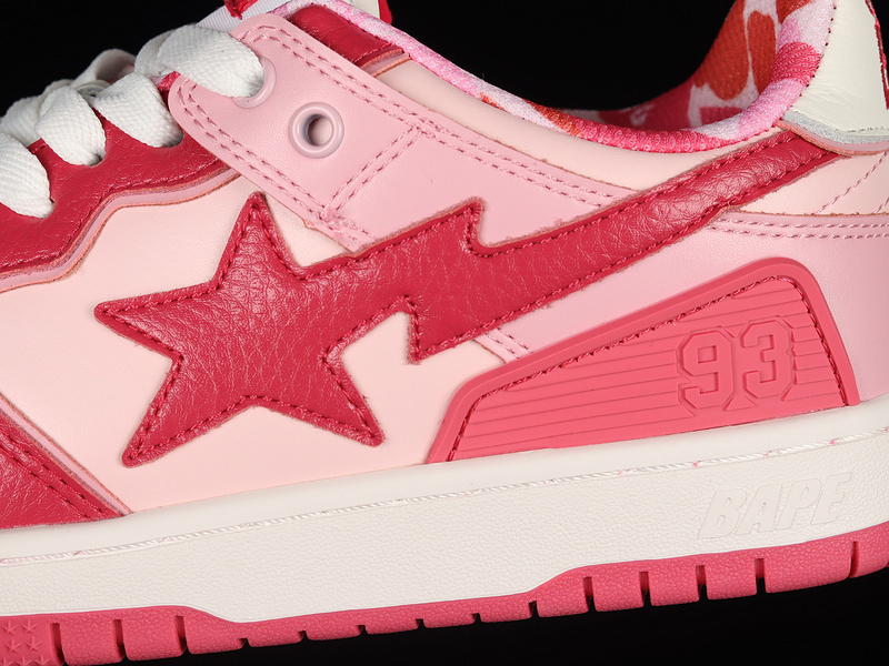 Human made bape sta sk8 to nigo fashion pink/white