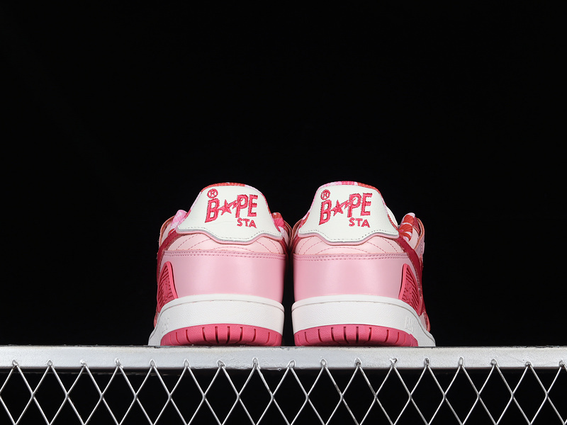 Human made bape sta sk8 to nigo fashion pink/white