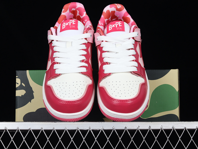 Human made bape sta sk8 to nigo fashion pink/white