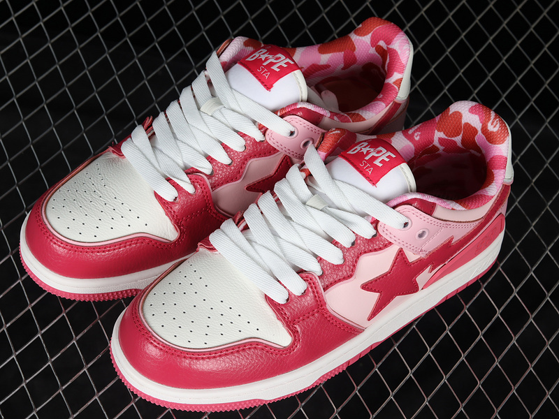 Human made bape sta sk8 to nigo fashion pink/white