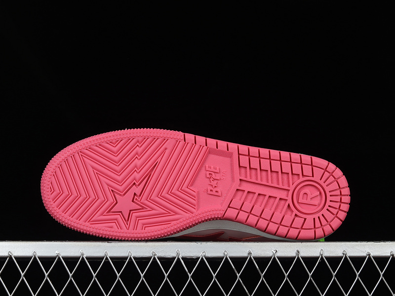 Human made bape sta sk8 to nigo fashion pink/white