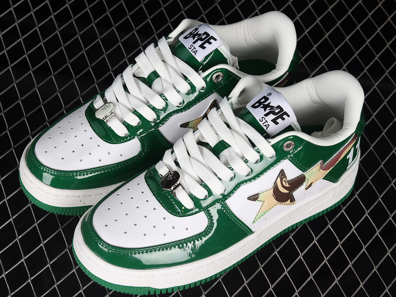 Human made bape sta sk8 to nigo green/camouflage/white
