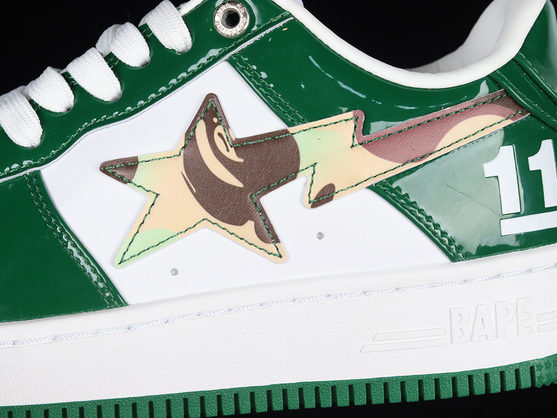 Human made bape sta sk8 to nigo green/camouflage/white