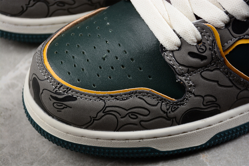 Human made bape sta sk8 to nigo grey/green/yellow-black