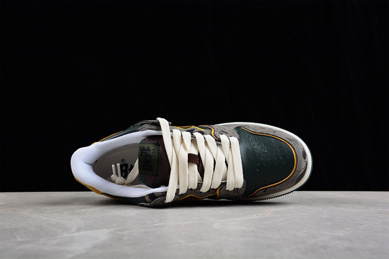 Human made bape sta sk8 to nigo grey/green/yellow-black