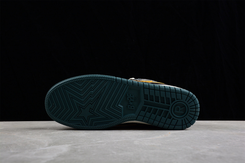 Human made bape sta sk8 to nigo grey/green/yellow-black