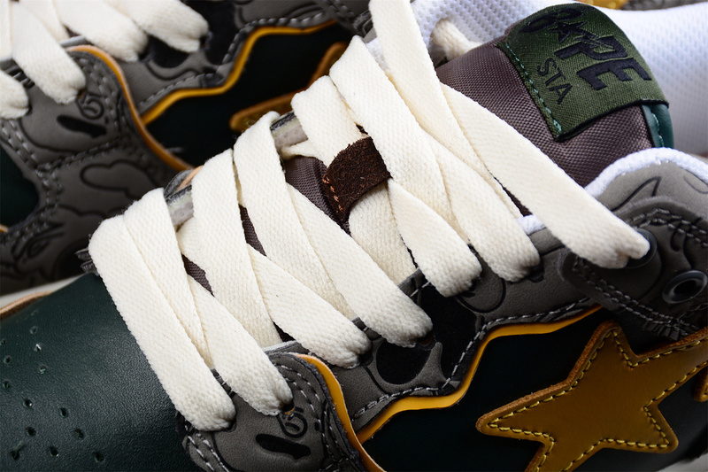 Human made bape sta sk8 to nigo grey/green/yellow-black