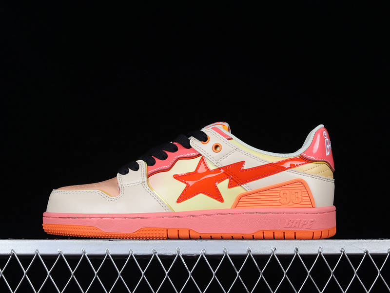 Human made bape sta sk8 to nigo pink/orange/black