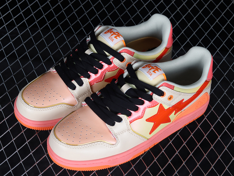 Human made bape sta sk8 to nigo pink/orange/black