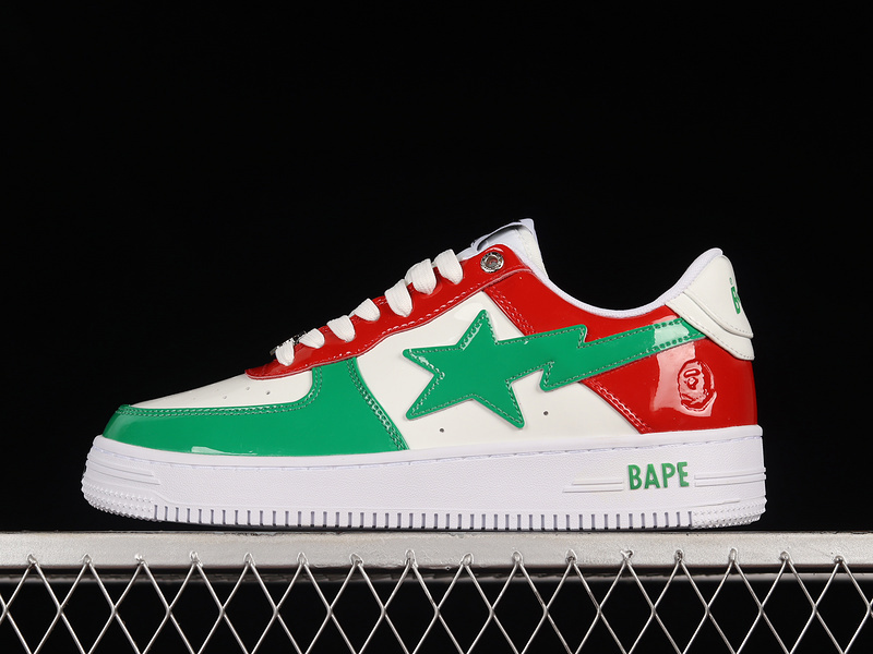 Human made bape sta sk8 to nigo white/green/red