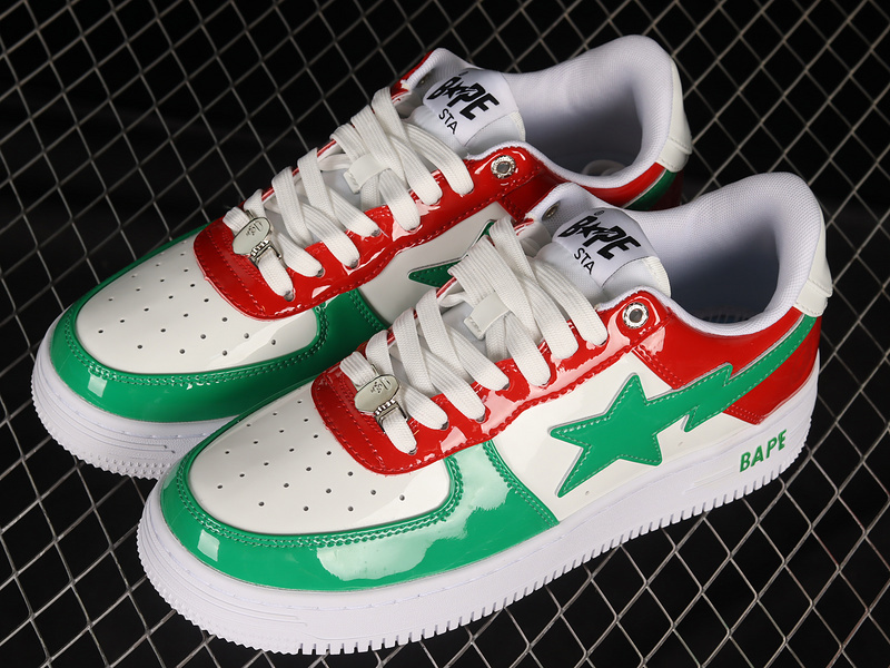 Human made bape sta sk8 to nigo white/green/red