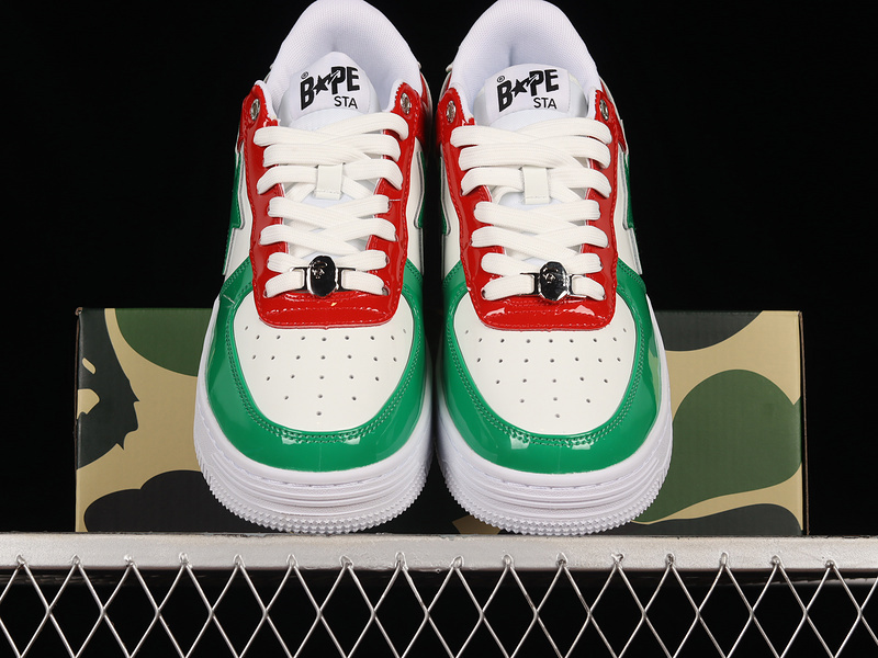 Human made bape sta sk8 to nigo white/green/red