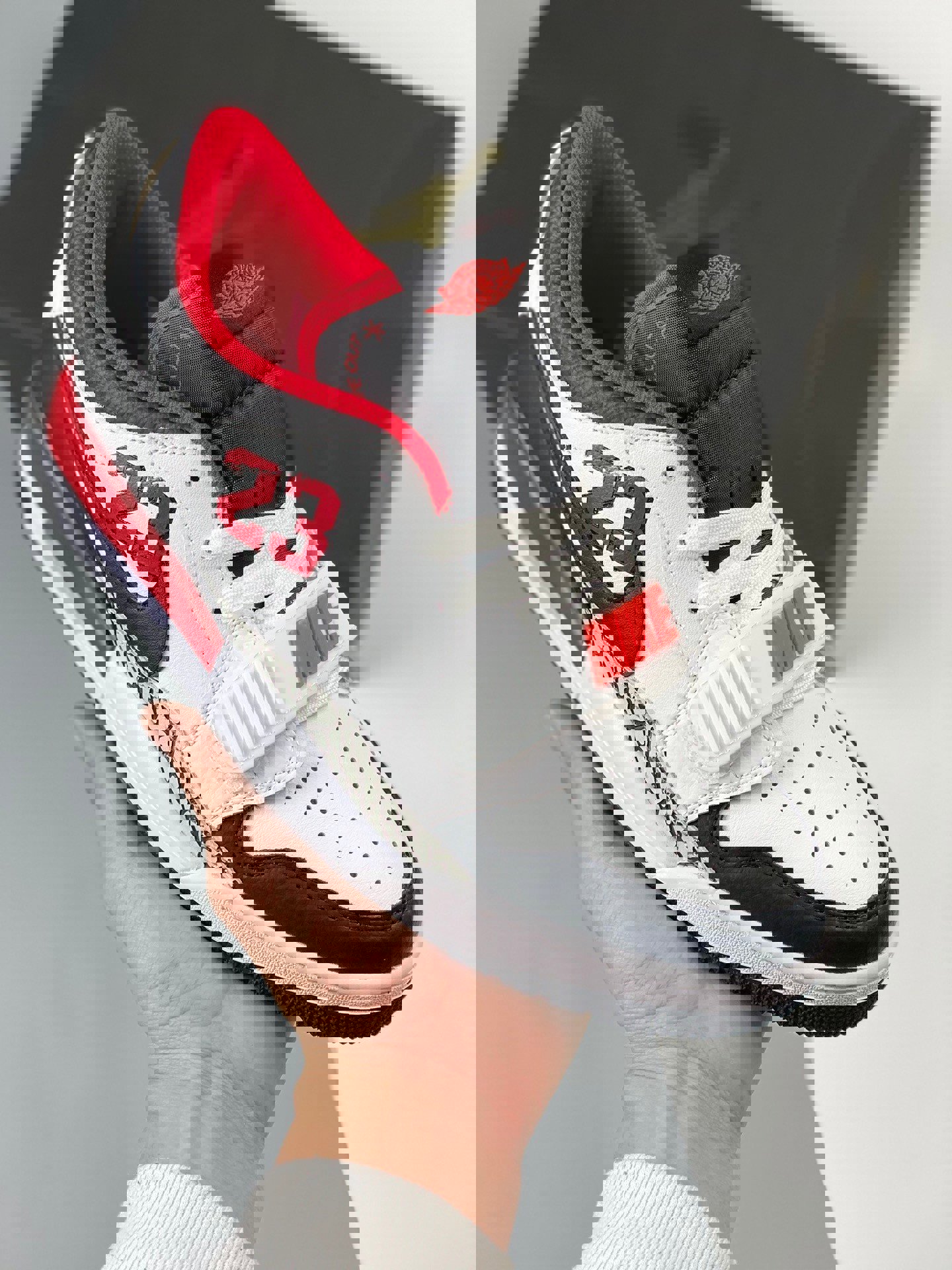 Jordan legacy 312 low 23 white black red fj7221-101