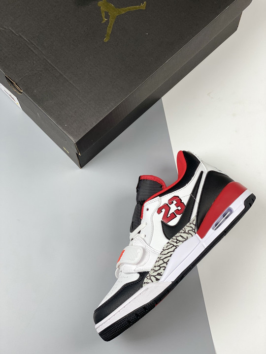 Jordan legacy 312 low 23 white black red fj7221-101