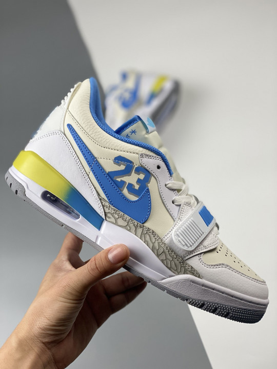 Jordan legacy 312 low 23 white/university blue fj7223-141