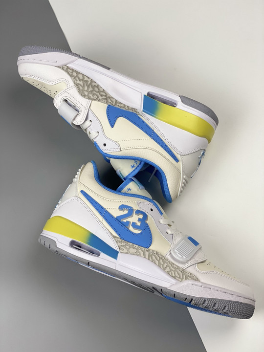 Jordan legacy 312 low 23 white/university blue fj7223-141