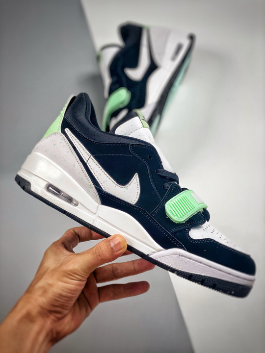 Jordan legacy 312 low black white teal tint