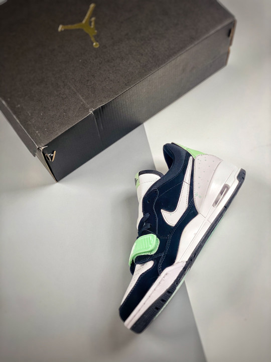 Jordan legacy 312 low black white teal tint