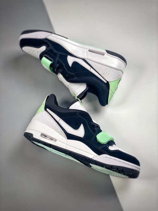 Jordan legacy 312 low black white teal tint