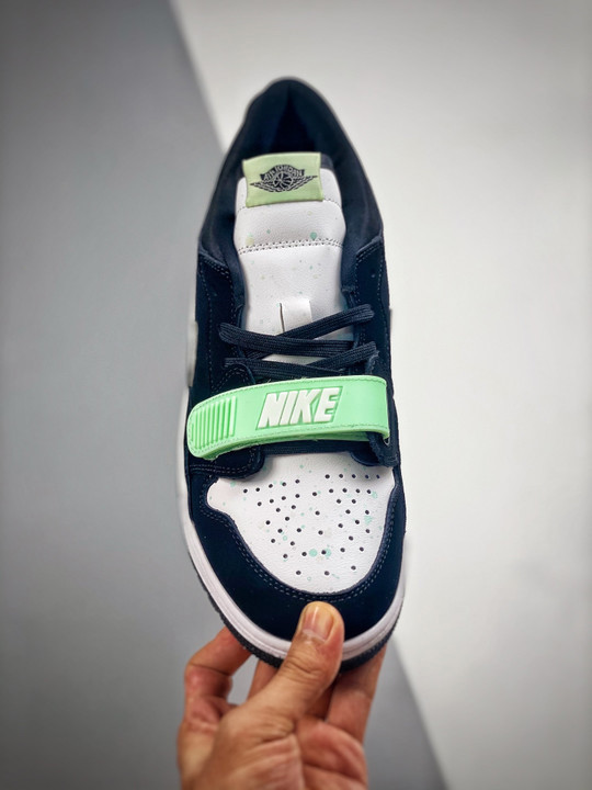 Jordan legacy 312 low black white teal tint