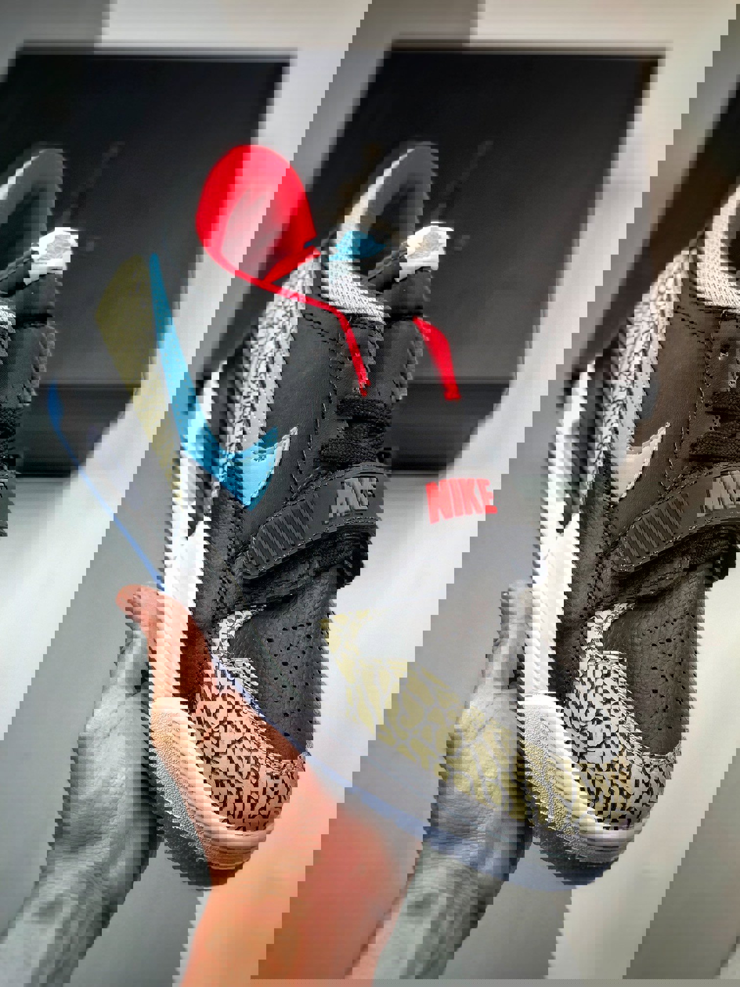 Jordan legacy 312 low chicago flag black/blue-red