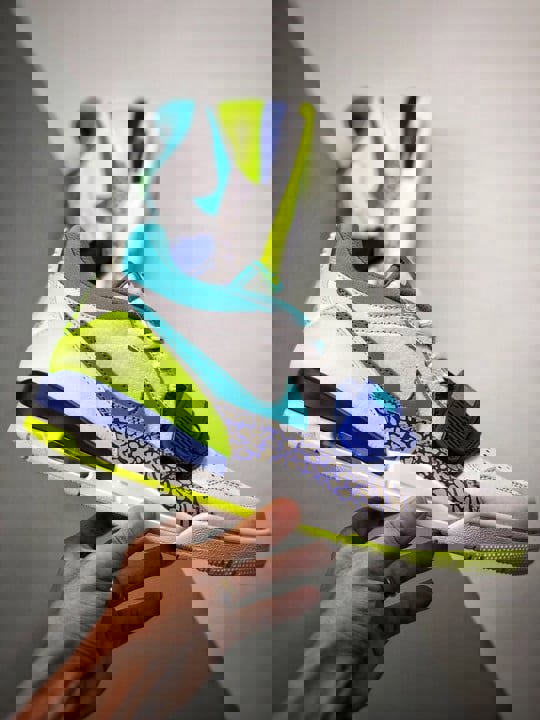 Just don x jordan legacy 312 low white/ultramarine-neon yellow