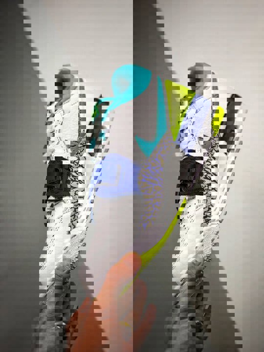 Just don x jordan legacy 312 low white/ultramarine-neon yellow