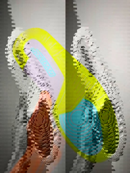 Just don x jordan legacy 312 low white/ultramarine-neon yellow