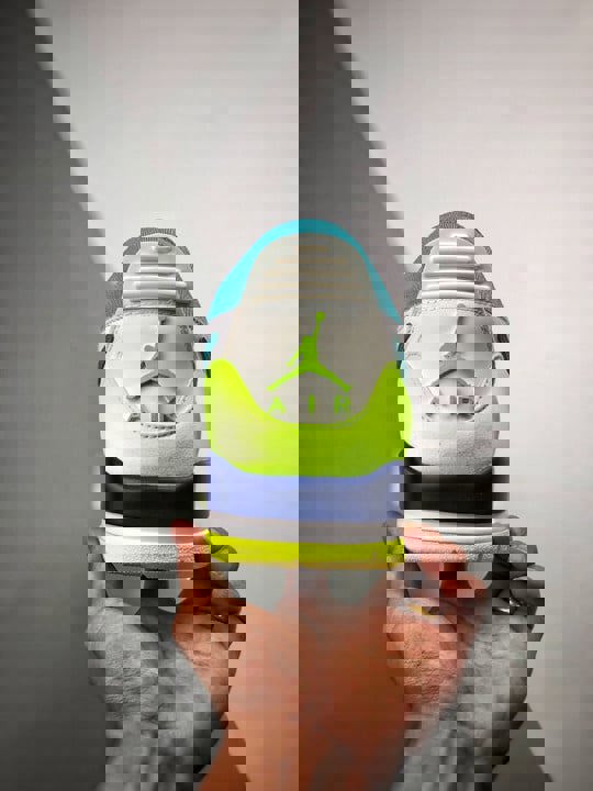 Just don x jordan legacy 312 low white/ultramarine-neon yellow