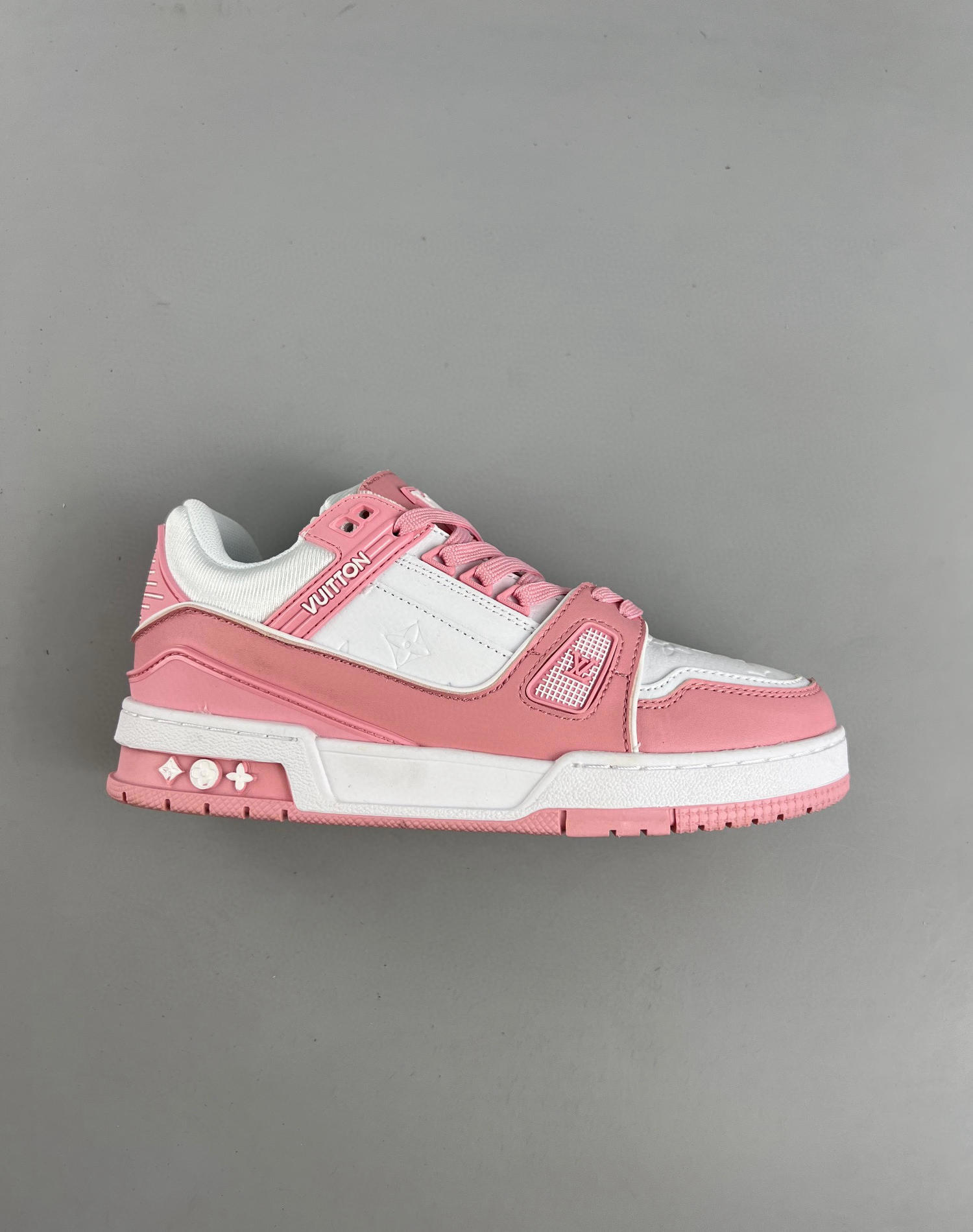 lv trainer sneaker pink