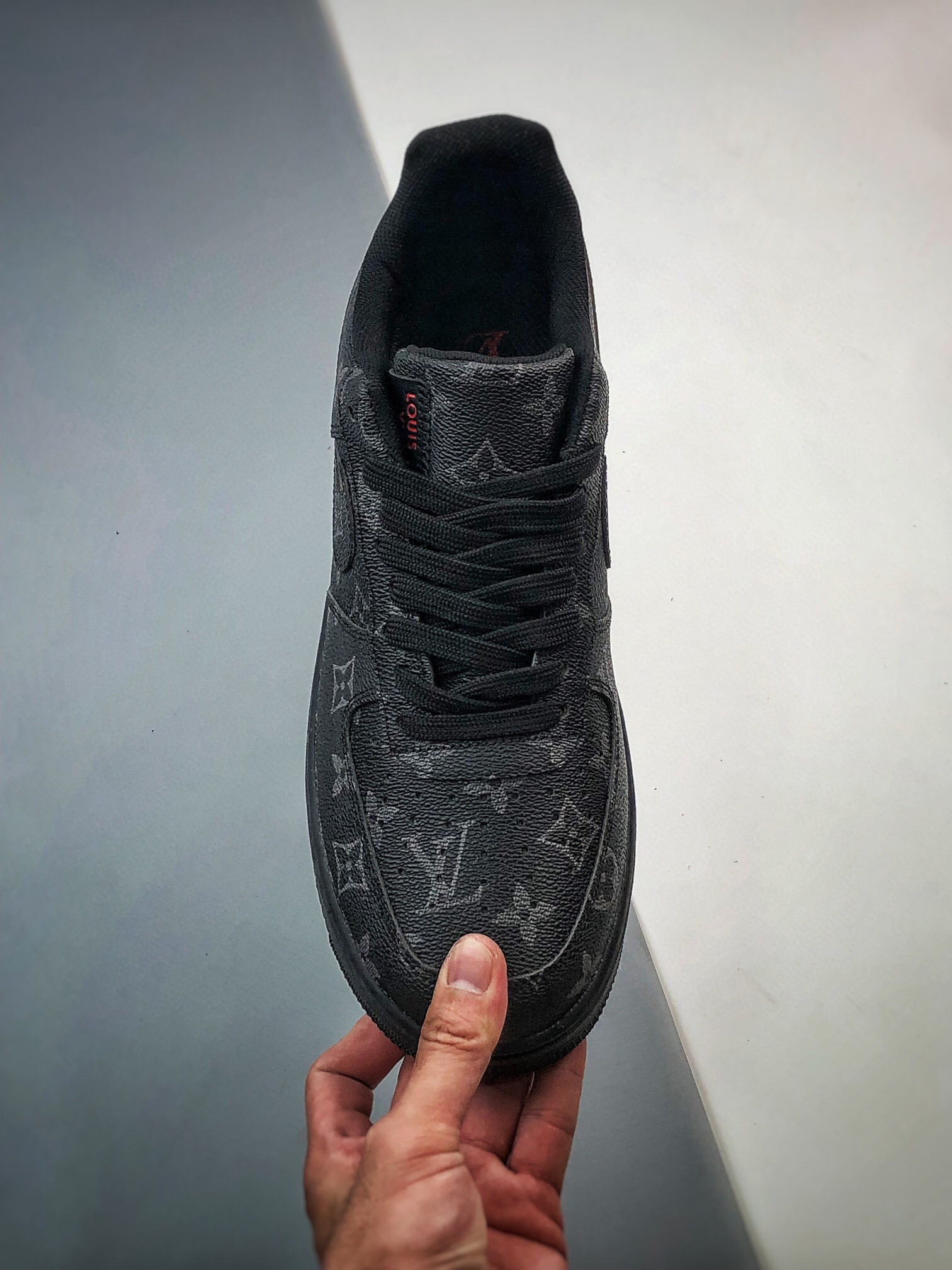 Louis vuitton nike air force 1 low all black monogram -000takrcrv5
