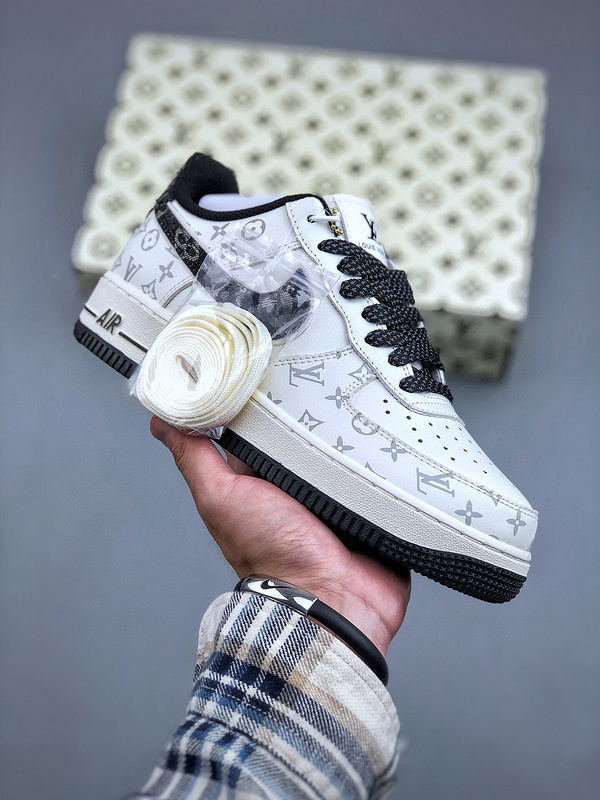 Louis vuitton nike air force 1 low black monogram -000qxcfujix