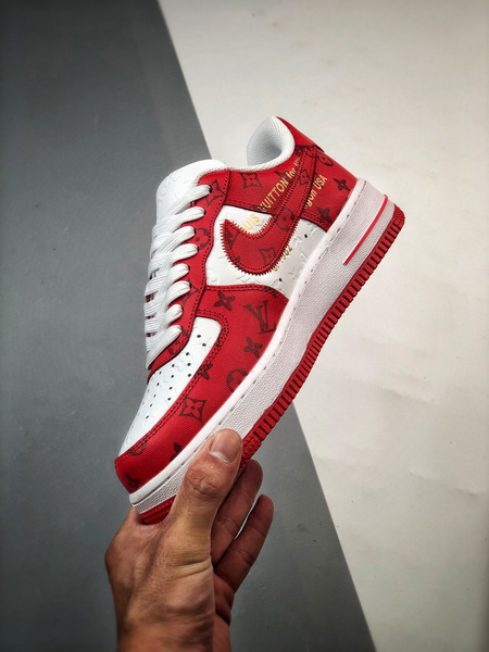 Louis vuitton nike air force 1 low by virgil abloh white red -000kzpkgmwv