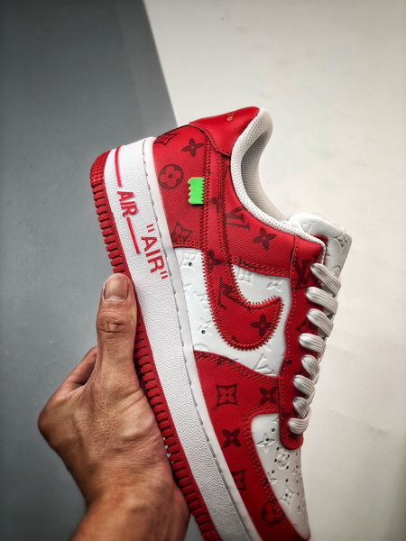 Louis vuitton nike air force 1 low by virgil abloh white red -000kzpkgmwv