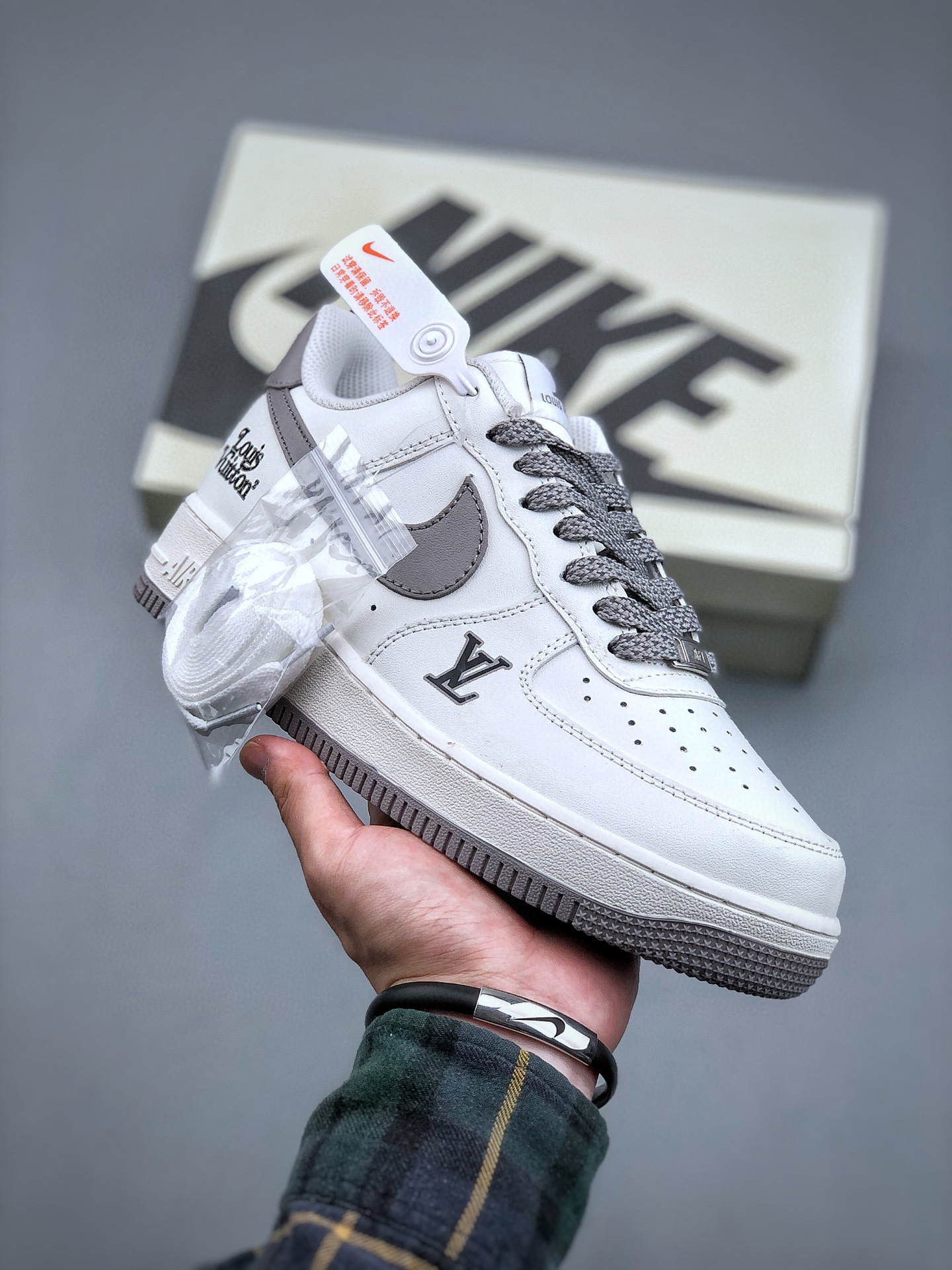 Louis vuitton nike air force 1 low grey -000wbc9poj8