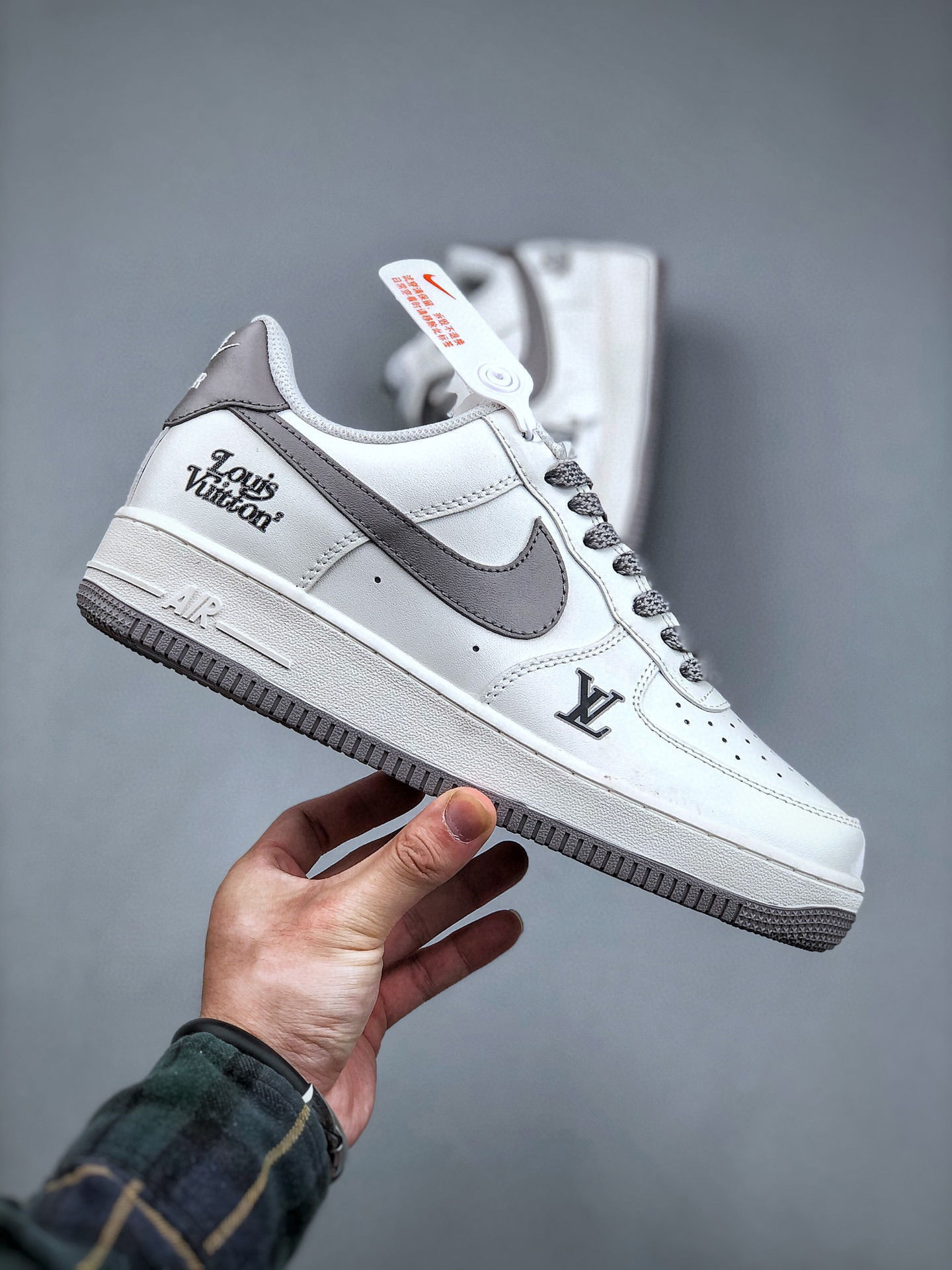 Louis vuitton nike air force 1 low grey -000wbc9poj8