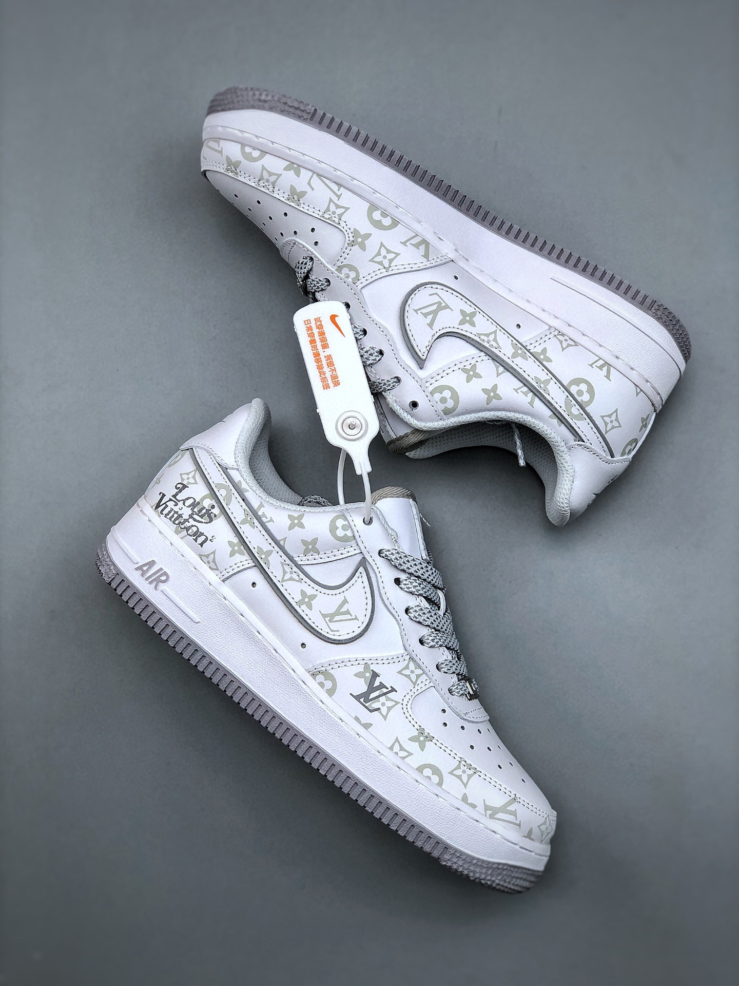 Louis vuitton nike air force 1 low grey monogram -000yv9twmhz