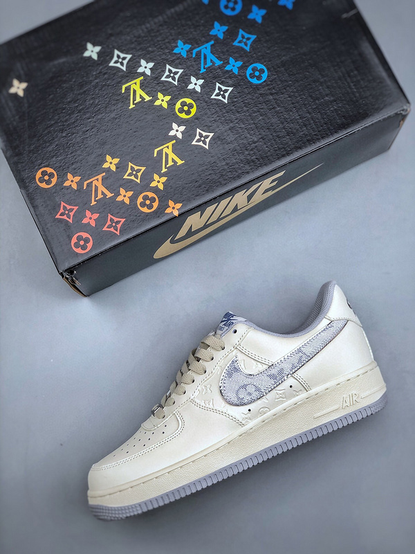 Louis vuitton nike air force 1 low light jean -000onp3csyn