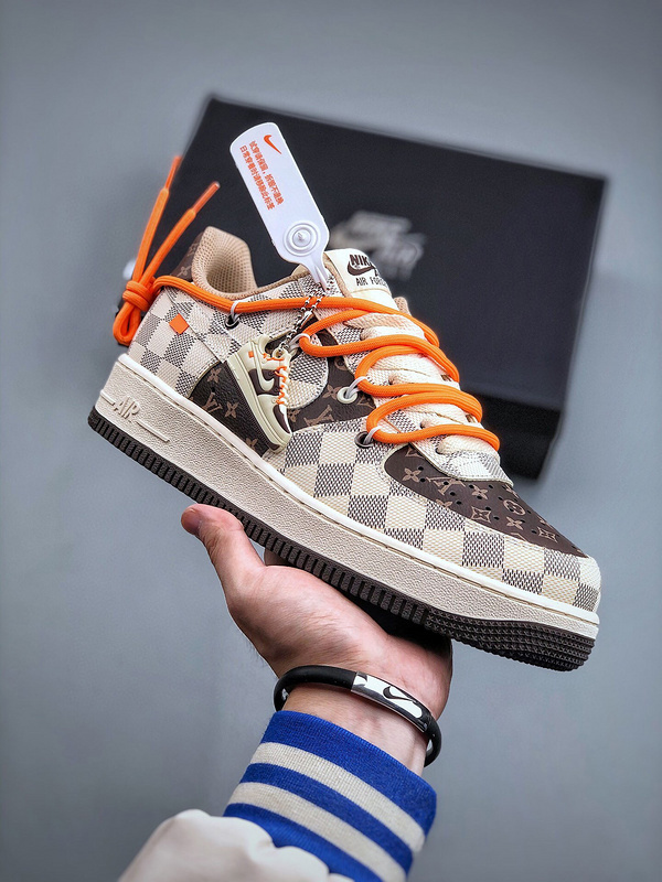 Louis vuitton nike air force 1 low monogram brown -0007z8vnqpv