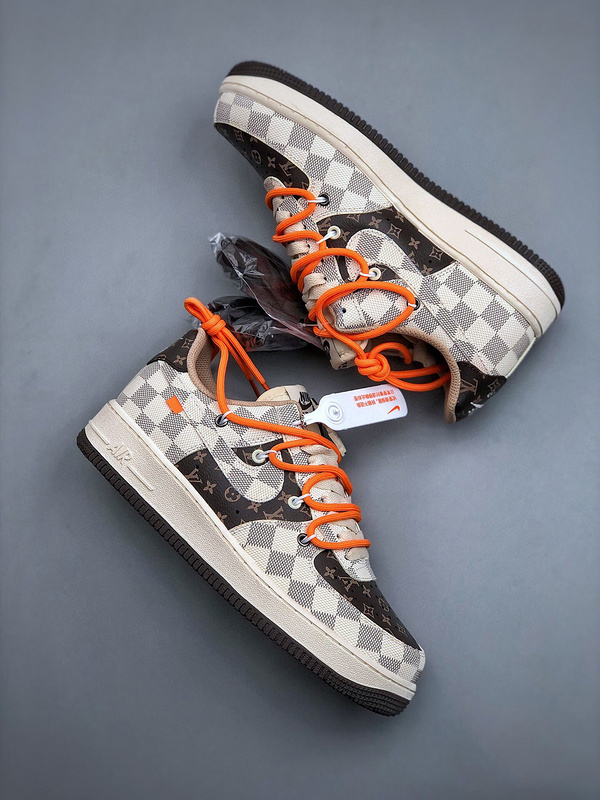 Louis vuitton nike air force 1 low monogram brown -0007z8vnqpv