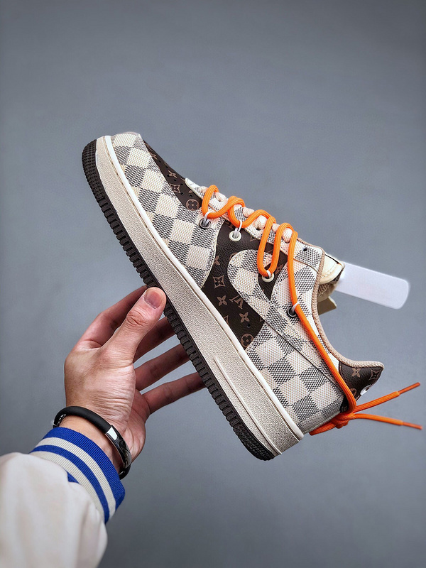 Louis vuitton nike air force 1 low monogram brown -0007z8vnqpv
